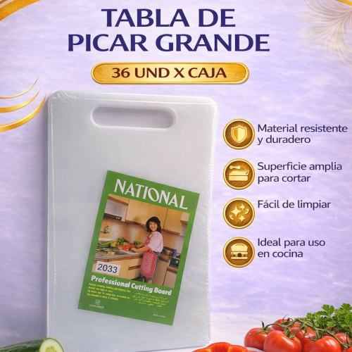 TABLA DE PICAR GRANDE (36 UND X CAJA)