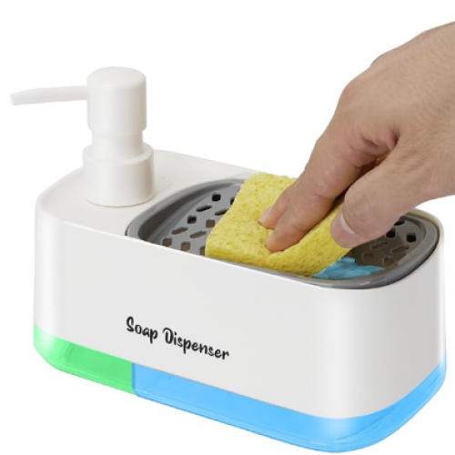 DISPENSADOR DE JABON 2 EN 1