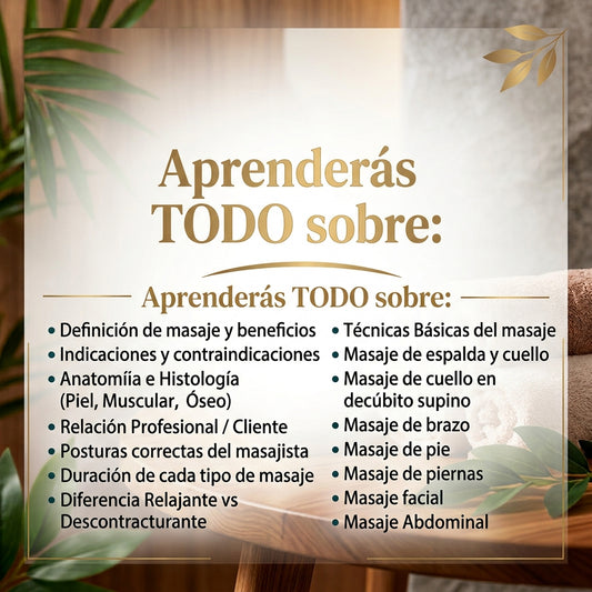 Curso Masajista Profesional