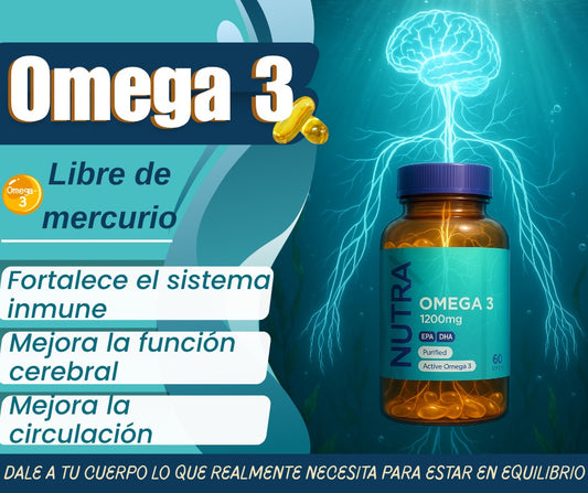 OMEGA 3 1200 MG (BODEGA E) X 60 SOFGEL- LIBRE DE MERCURIO