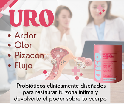 URO Vaginal Probiotics para la salud vaginal de las mujeres, equilibrio del pH