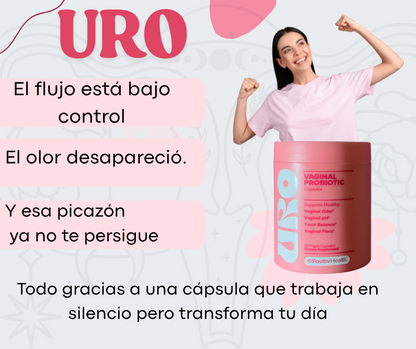 URO Vaginal Probiotics para la salud vaginal de las mujeres, equilibrio del pH