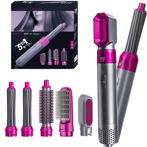Secador de Pelo Cepillo 5 en 1 con Iones Negativos