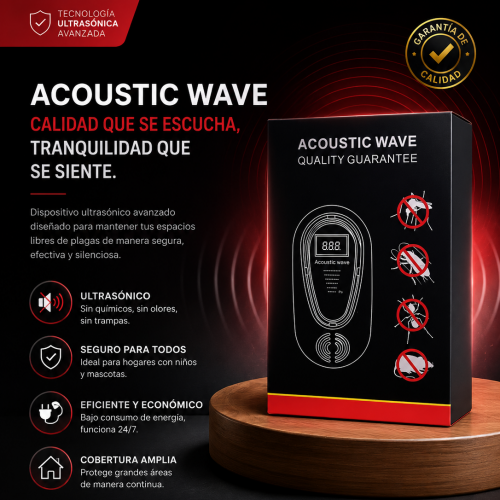 Repelente de mosquitos y roedores con sonido
